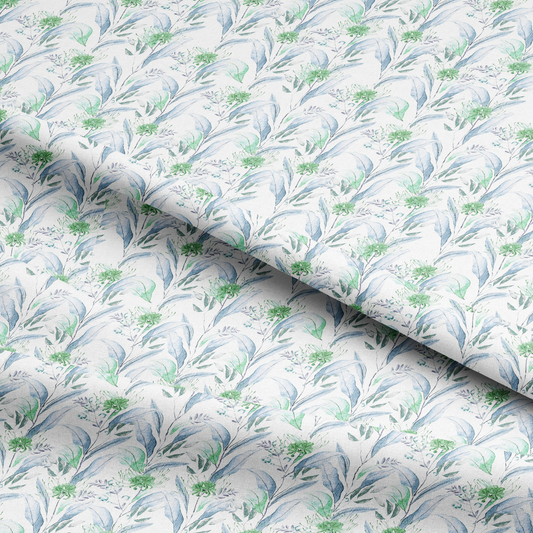 Leaf Press Digital Printed Fabric