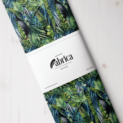 tropical leaves
artificial palm leaves
faux palm leaf
palm leaf fan
digital printed fabric
digi print
digital print
printed fabric
fabric
fabrica