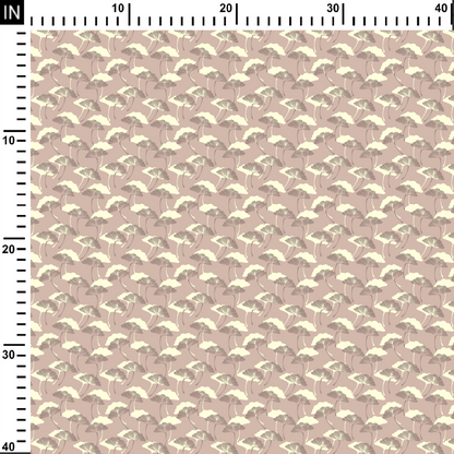 Ginkgo Pattern Digital Printed Fabric