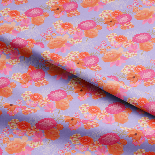 Spring Flower Digital Printed Fabric