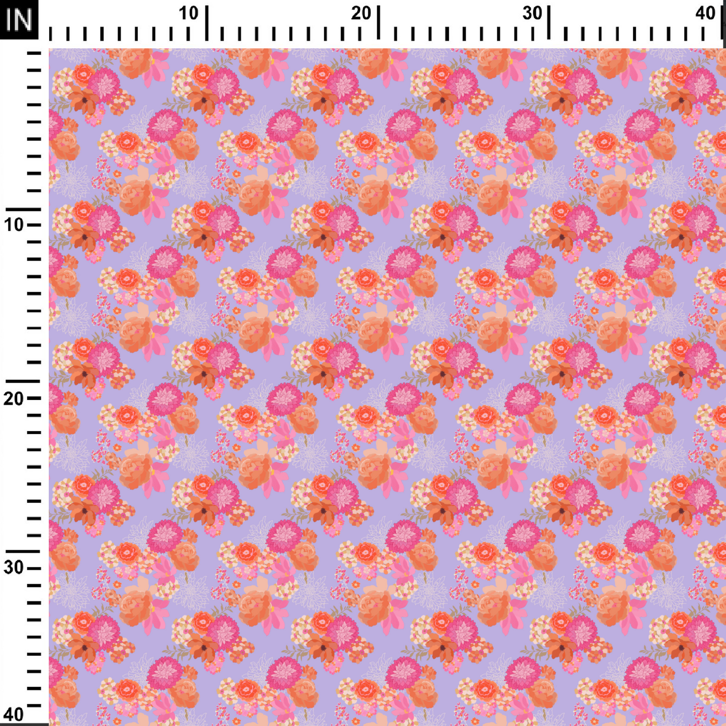 Spring Flower Digital Printed Fabric