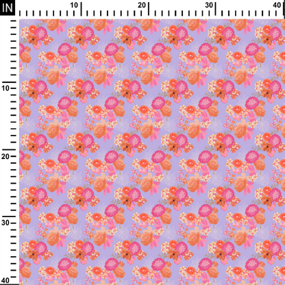 Spring Flower Digital Printed Fabric