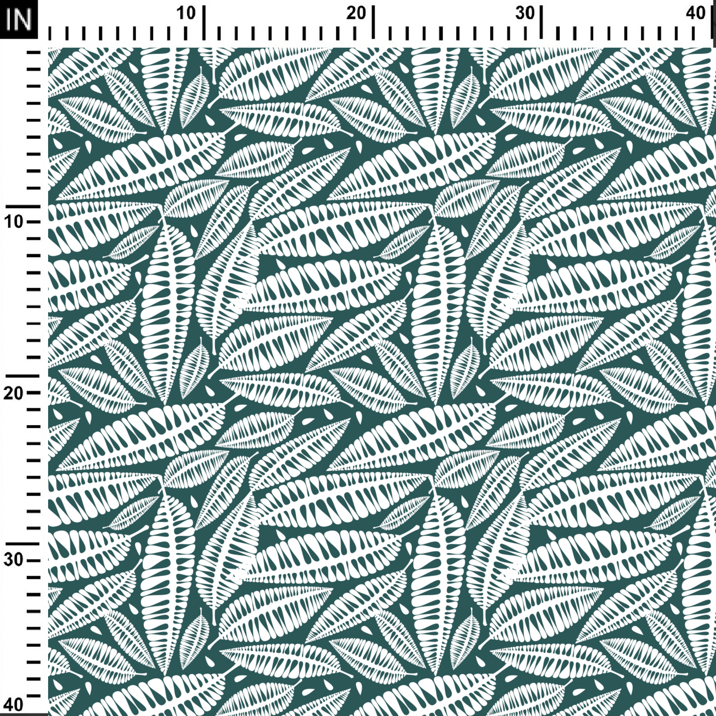 Leaf Tropical Digital Printed Fabric