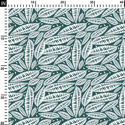 Leaf Tropical Digital Printed Fabric