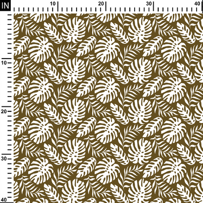 Leaf Contemporary Digital Printed Fabric